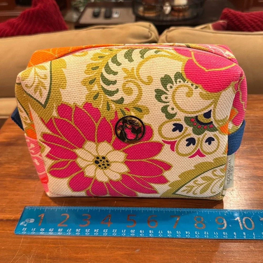 NWOT Spartina 449 Women’s Floral Large Cosmetic Bag Accessory Storage Travel NEW